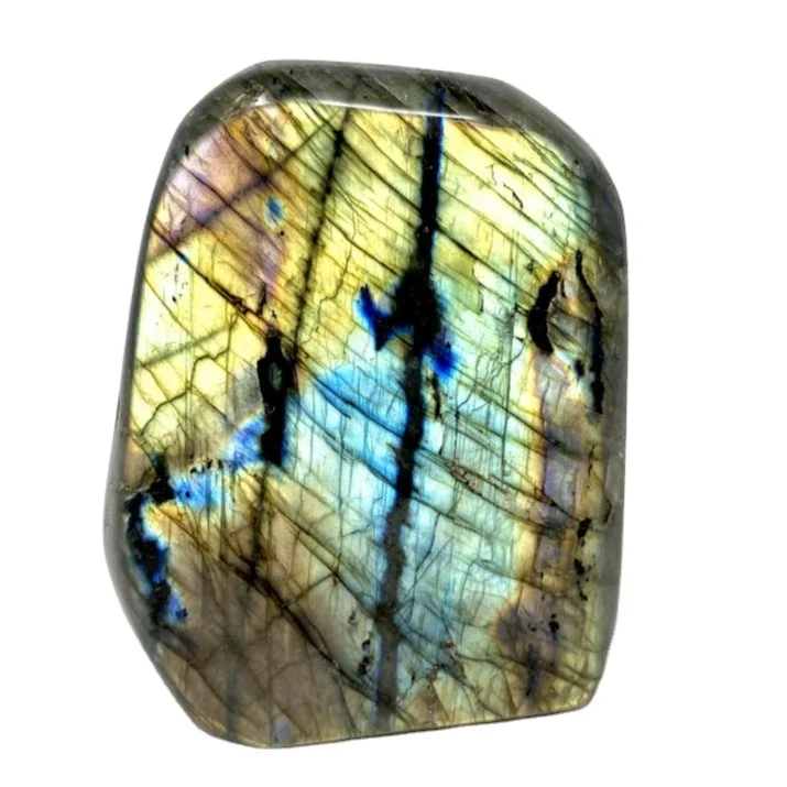 FLASHY LABRADORITE CRYSTAL FREEFORM / NATURAL POLISHED LABRADORITE AGATE FREEFORM / HOME DECOR HEALING FREE FORM