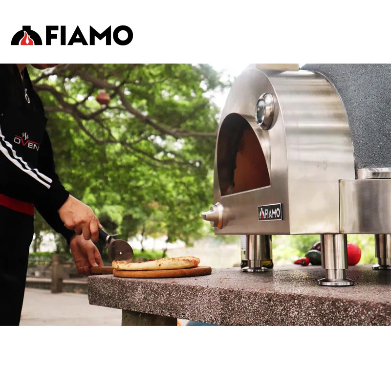 Countertop Promotional OEM Low Price Gas Pizza Dome Ovens Holds 4 Pizzas With Pizza Stone