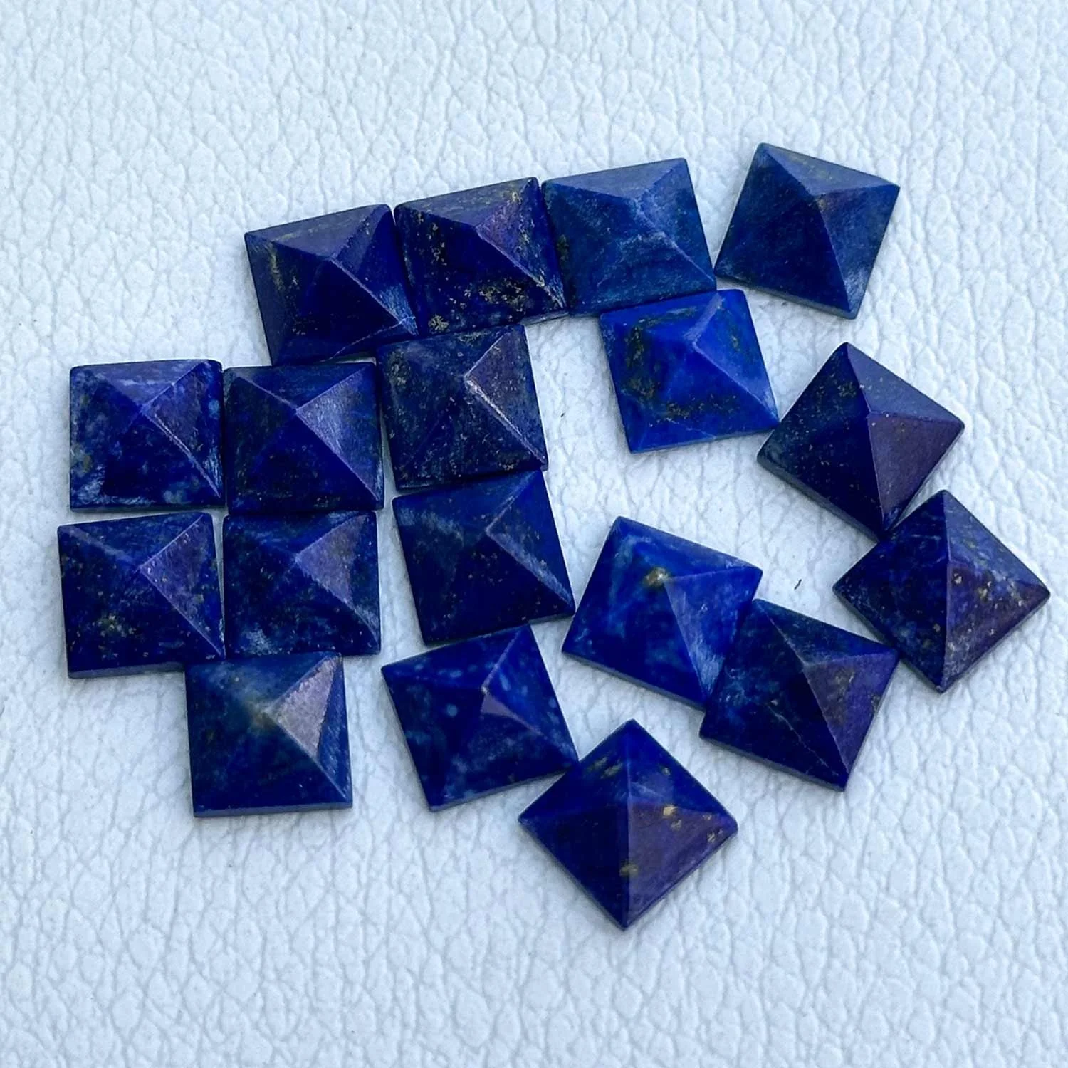 Extremely Quality Natural 8mm Lapis Lazuli Square Pyramid Shape Beaded Customized Necklace Bracelets Jewelry For Men And Women