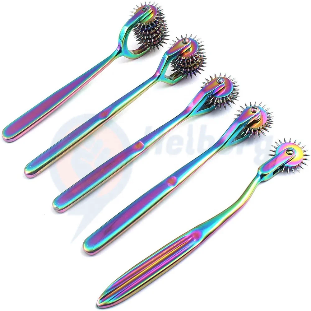 Высококачественные нейрологические контактные колеса из нержавеющей стали радужного цвета Wartenberg