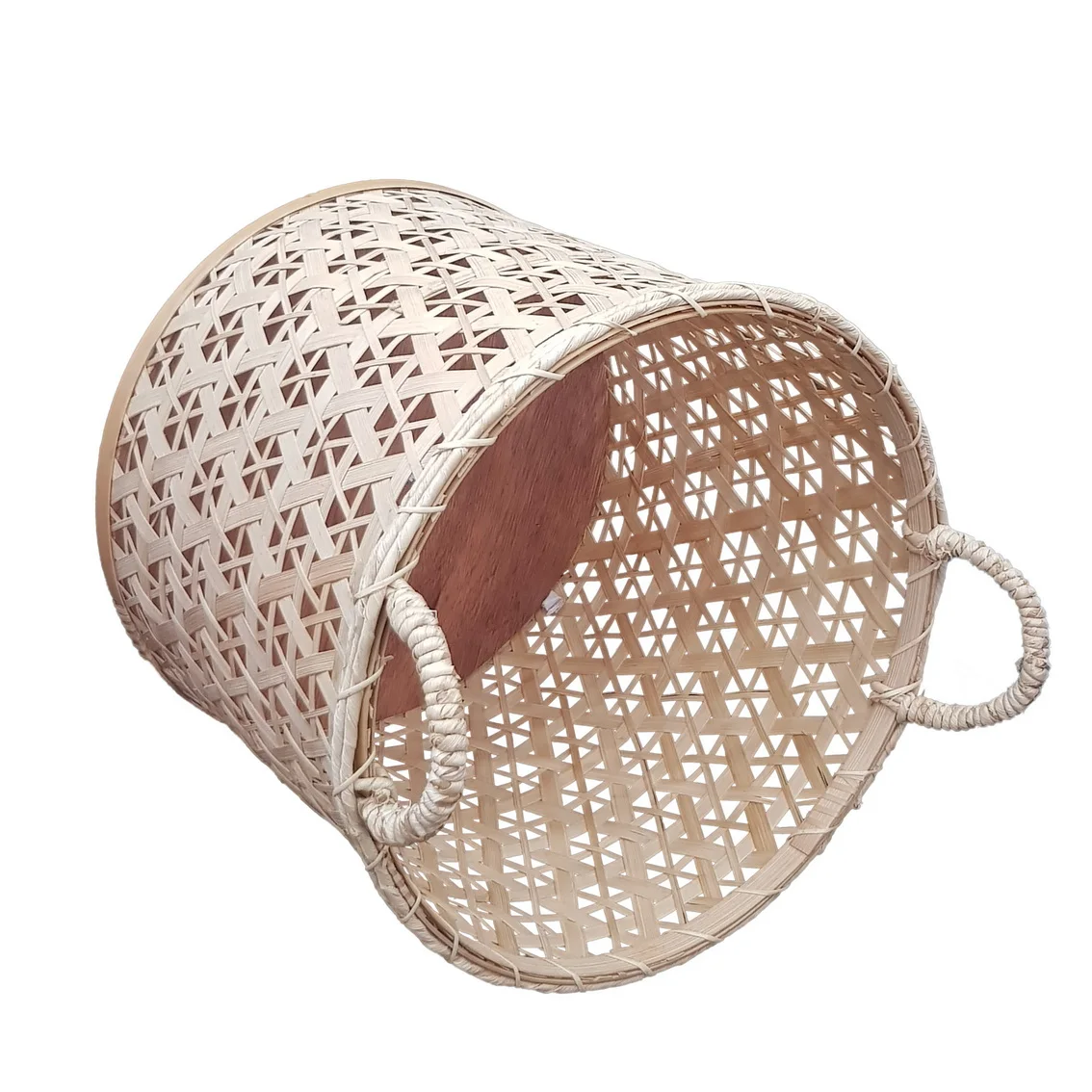 Big promotion woven bamboo basket nice storage basket for home kitchen plant top quality best price laundry storage basket