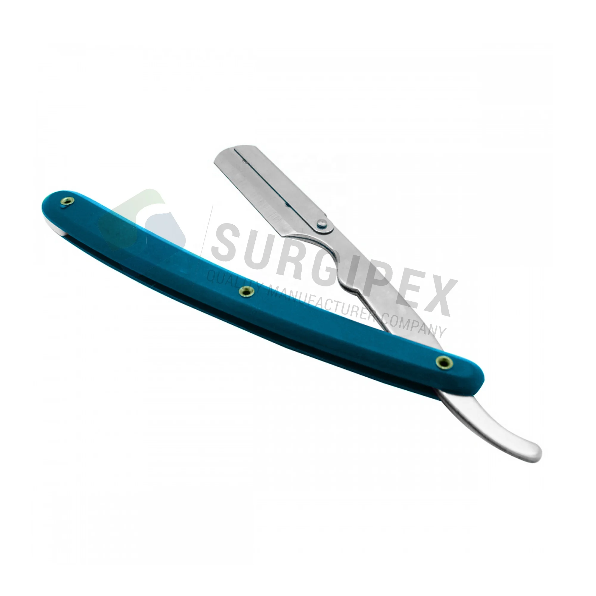 Бритва прямая складная бритва Высококачественная для парикмахера синего цвета