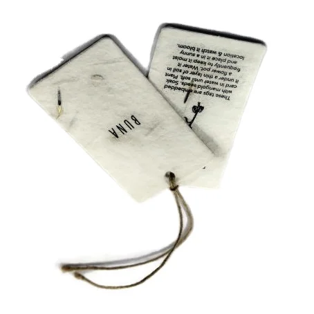 Grow Paper Tag Clothes Kraft paper custom logo socks hang tag, socks packaging label Best Design In India