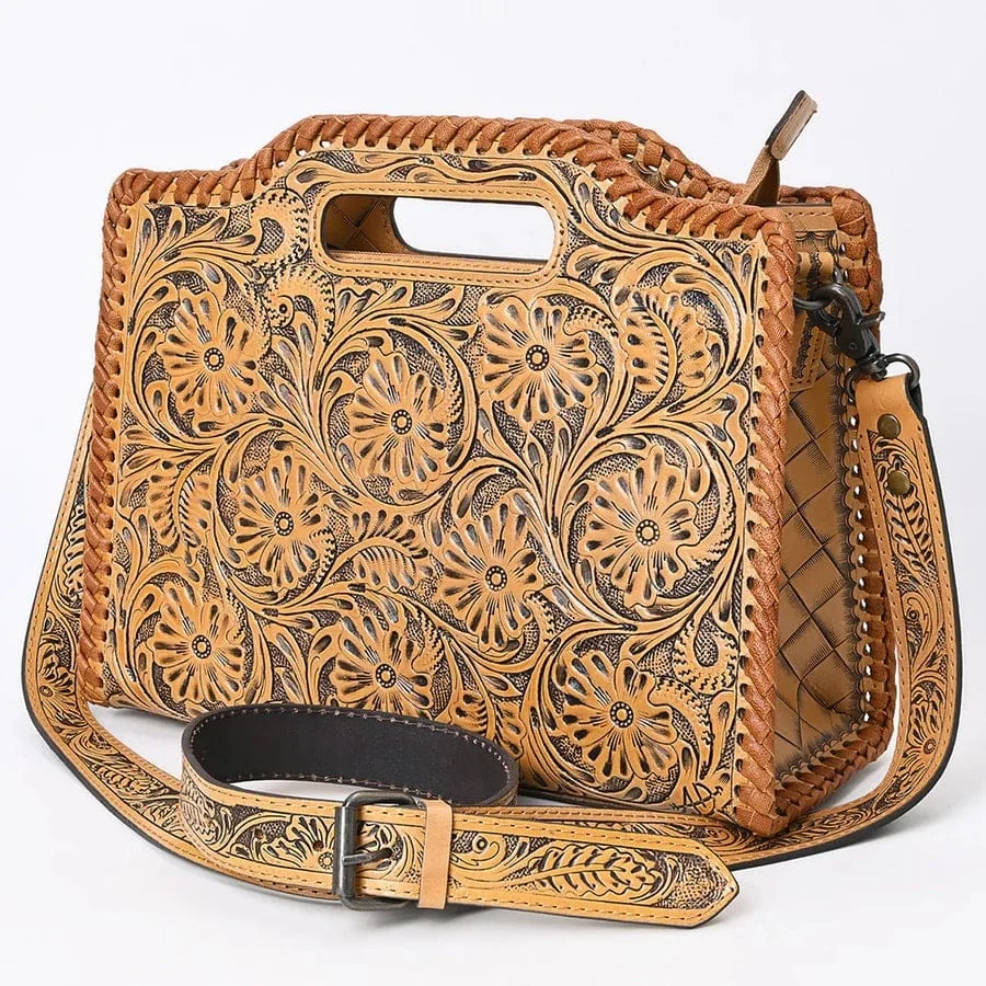 Best deal Western Tooled Clutch Bag Hand Tooled Western Sling Design Ready Stock for Girls