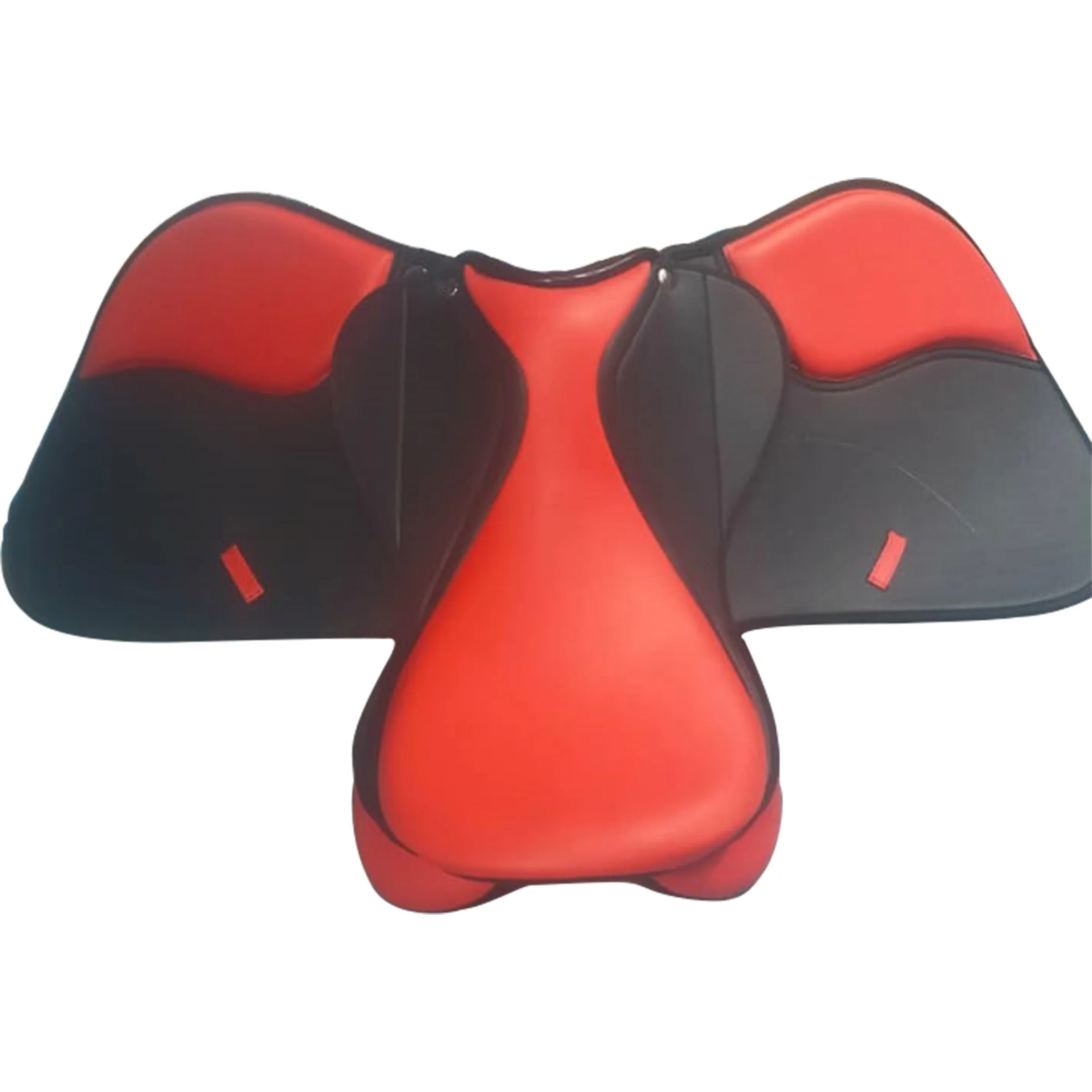 status saddles on plastic tree with exec llent finishes color black blue red green etc IN;34648 14 15 16 17 18