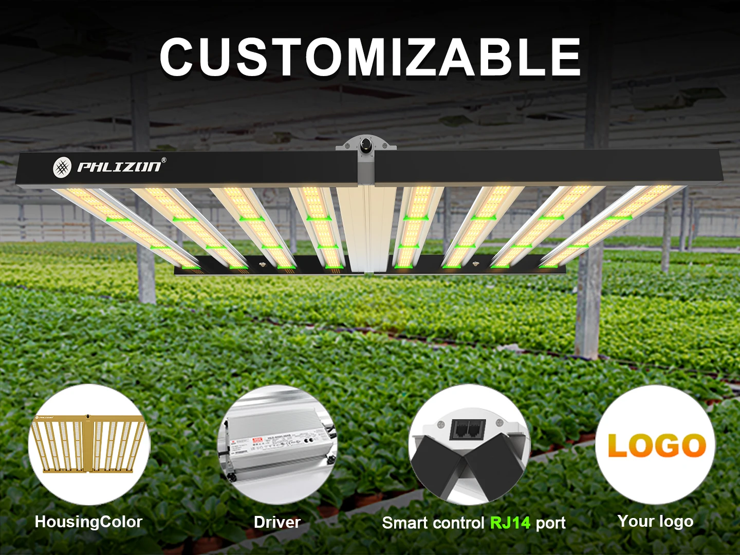 2023 High Power samsung lm281b 800w Led Grow Light two dimmer with UV IR 12 bar grow lights 1000w for Agricultural Greenhouses
