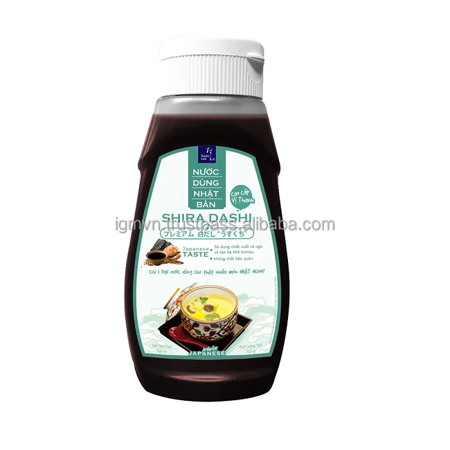 Premium Authentic Japan Recipe Light Soy Sauce (Light Type) Shira Dashi Sauce Used For Oden Chawanmushi Nabe