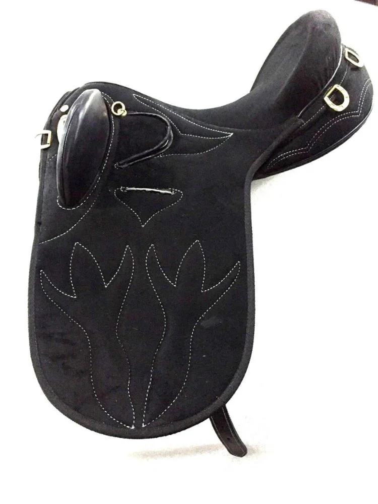 OEM Customized Design Equestrian Sports English Durable Leather Horse Racing Saddles