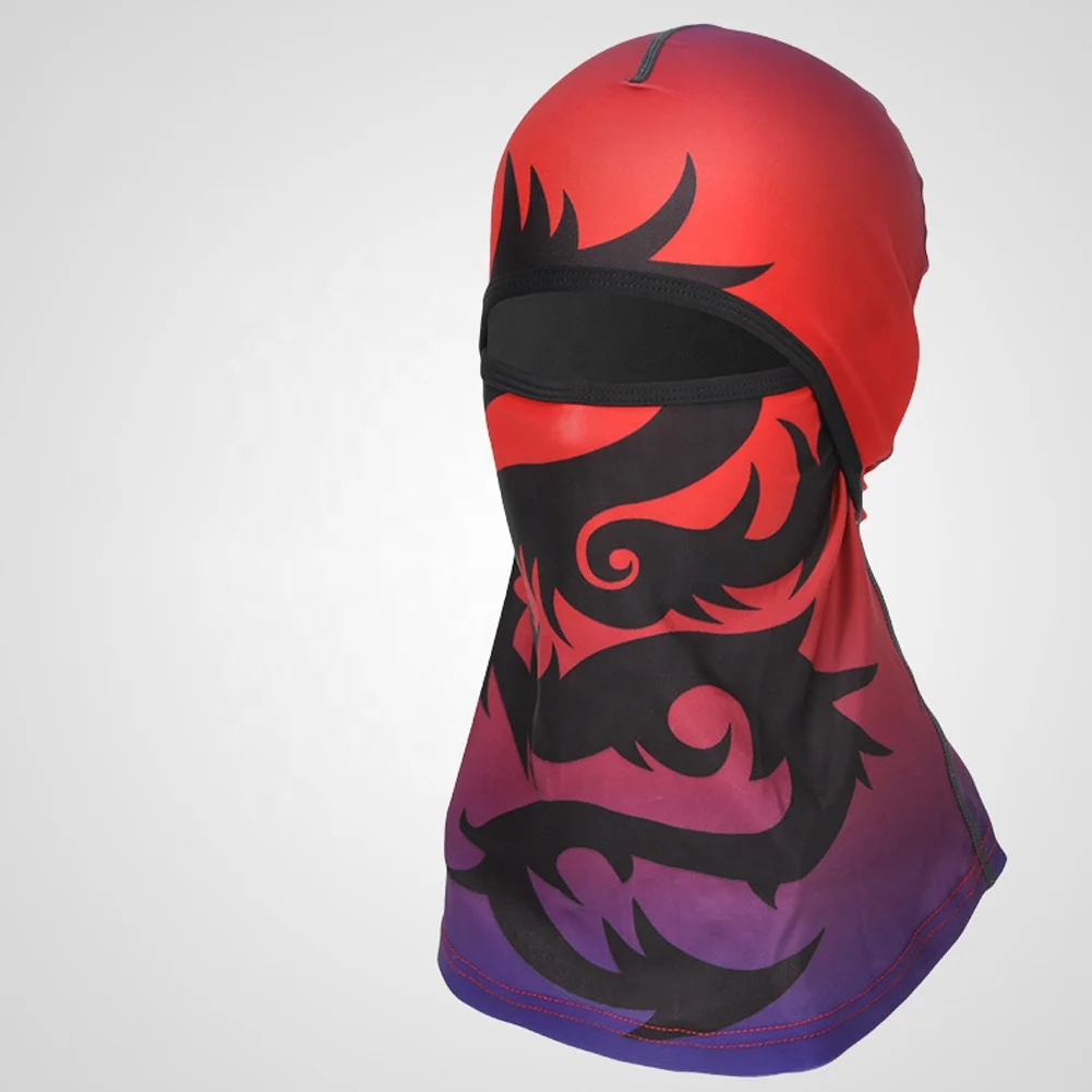 OEM High quality fashion design sublimated Polyester Face Mask, custom printed ski mask Outdoor sports balaclava ski mask