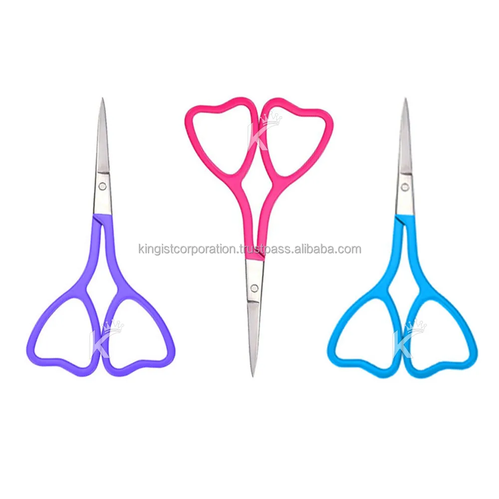 Многофункциональные ножницы в форме сердца в красивых цветах, фирменные ножницы из нержавеющей стали для профессионального использования