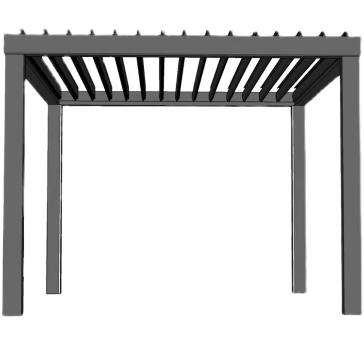 Motorized Garden Gazebo Pergola Aluminum Louver  Waterproof  Pergola Shade Alu Profile Bio Climatic Pergola
