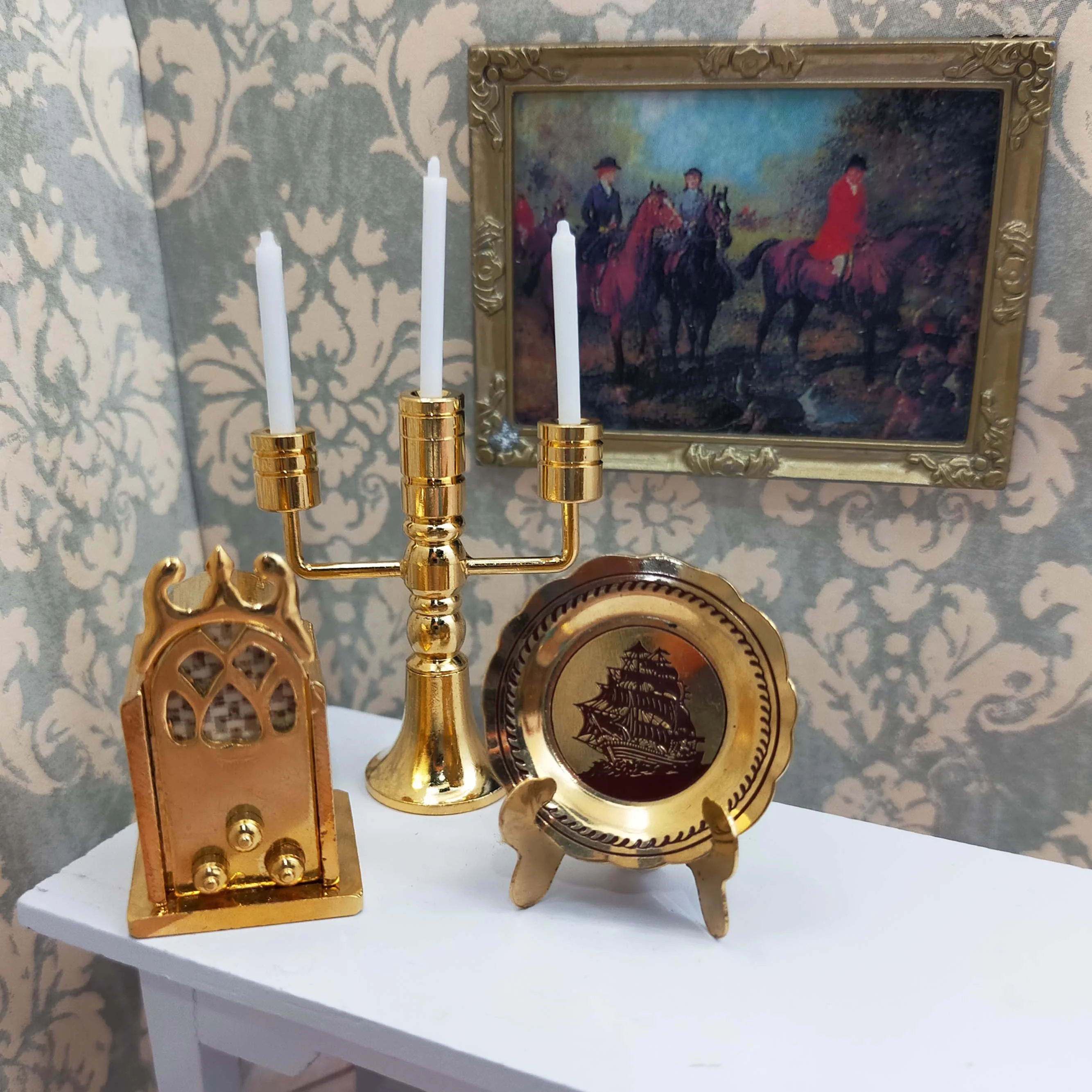 Miniature Doll House 1:12 Fancy Study Room