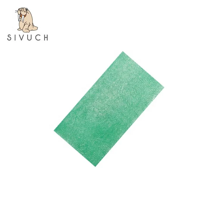 Green 0.35mm Coarse stippled dental wax for student