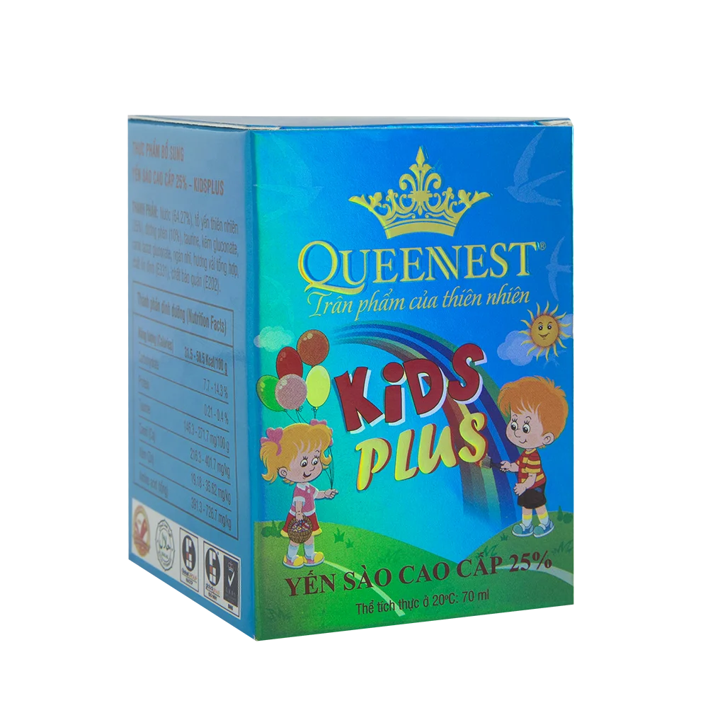 QUEENNEST, подлинное качество премиум, птичье гнездо Дети плюс 25% (банка 70 мл) из Вьетнама