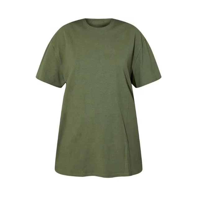 Bangladesh overruns supplier OEM Casual Green T Shirts Versatile Cotton Short Sleeve Heavyweight Plain Oversized Basic t-shirts
