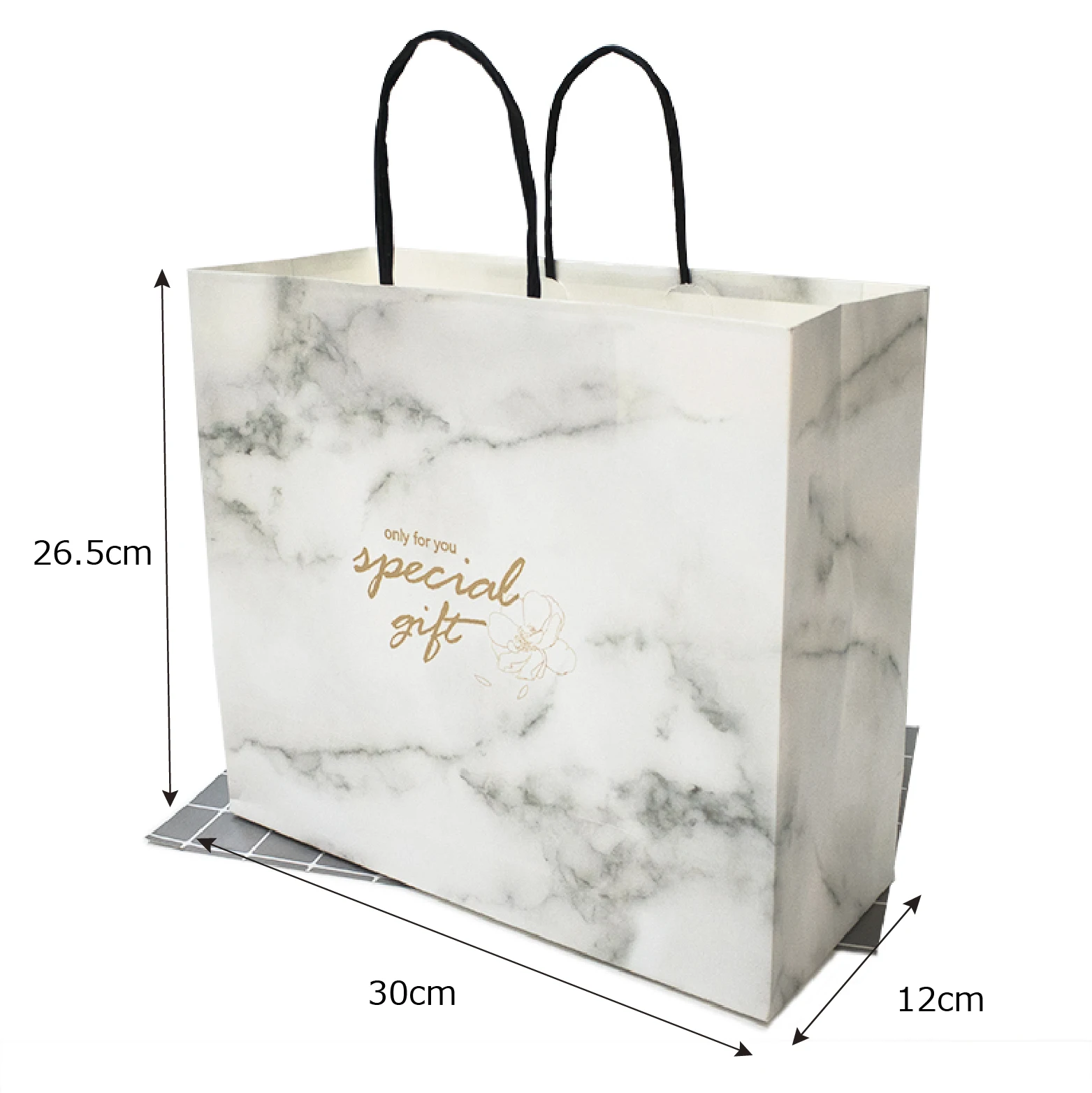 Упаковочный бумажный пакет с логотипом Подарочный магазин сумки для подарков