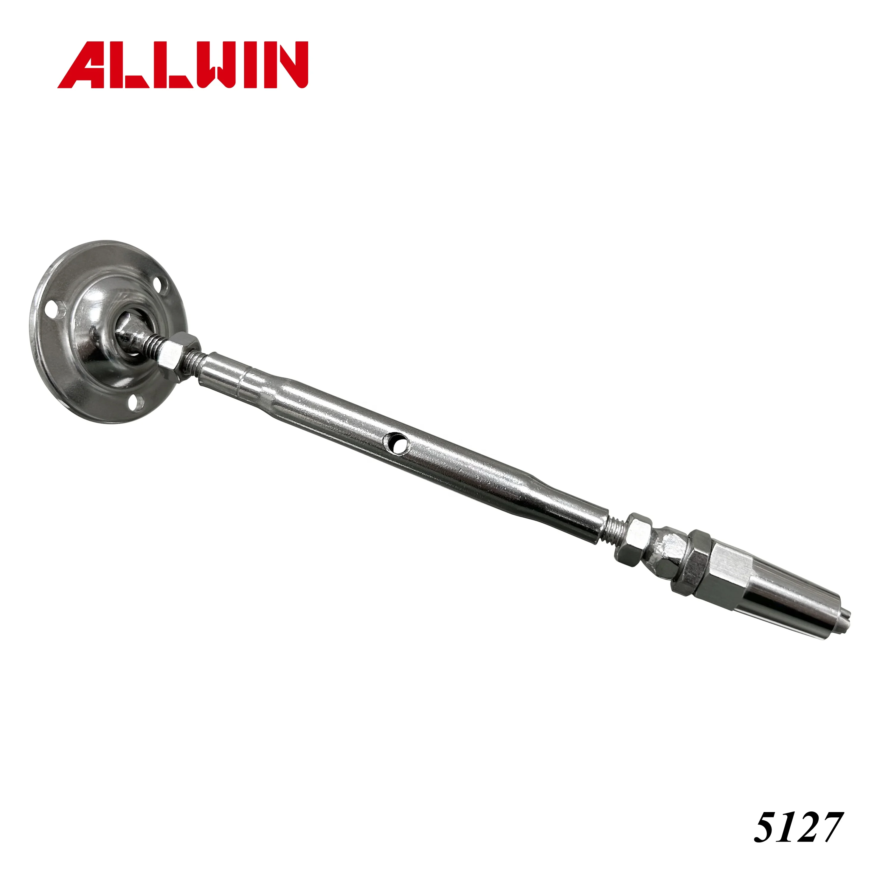 Stainless Steel One Way Adjustable Solid Wall Toggle Terminal Swageless Cable Railing Fitting