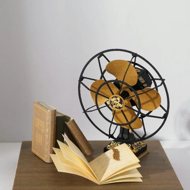 [4R] Wholesale Vintage Fan DIY Paper Model Craft Kit