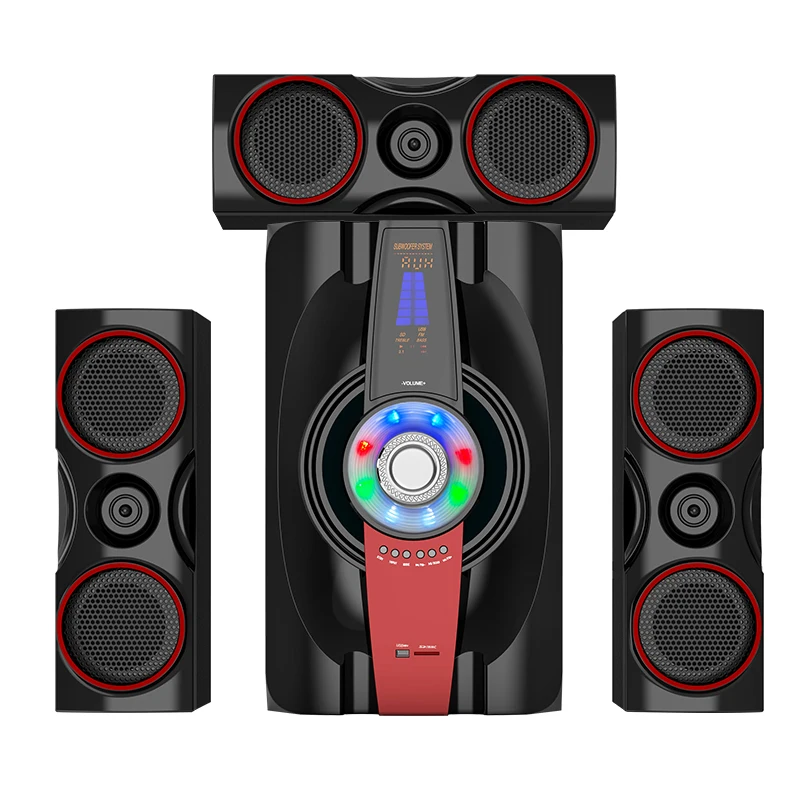 Professional Bluetooth Usb Tf Fm Radio 3D Sound Home Theater Subwoofer Bass 3.1 CH Computer Speaker