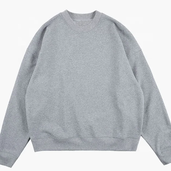 OEM High quality 100% cotton fleece heavy weight patch piping oversized mock neck men sweatshirt