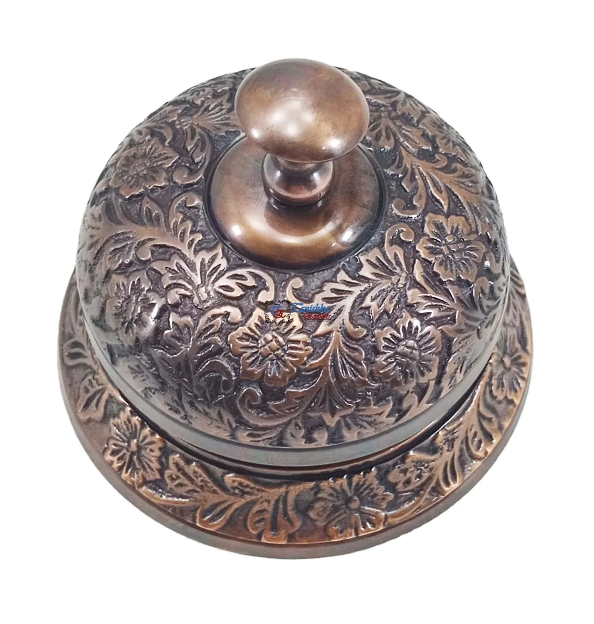 Vintage Hotel Desk Calling Service Reception Bell Christmas Gift Bell Home Decor Brass Copper Antique Office Table Bell