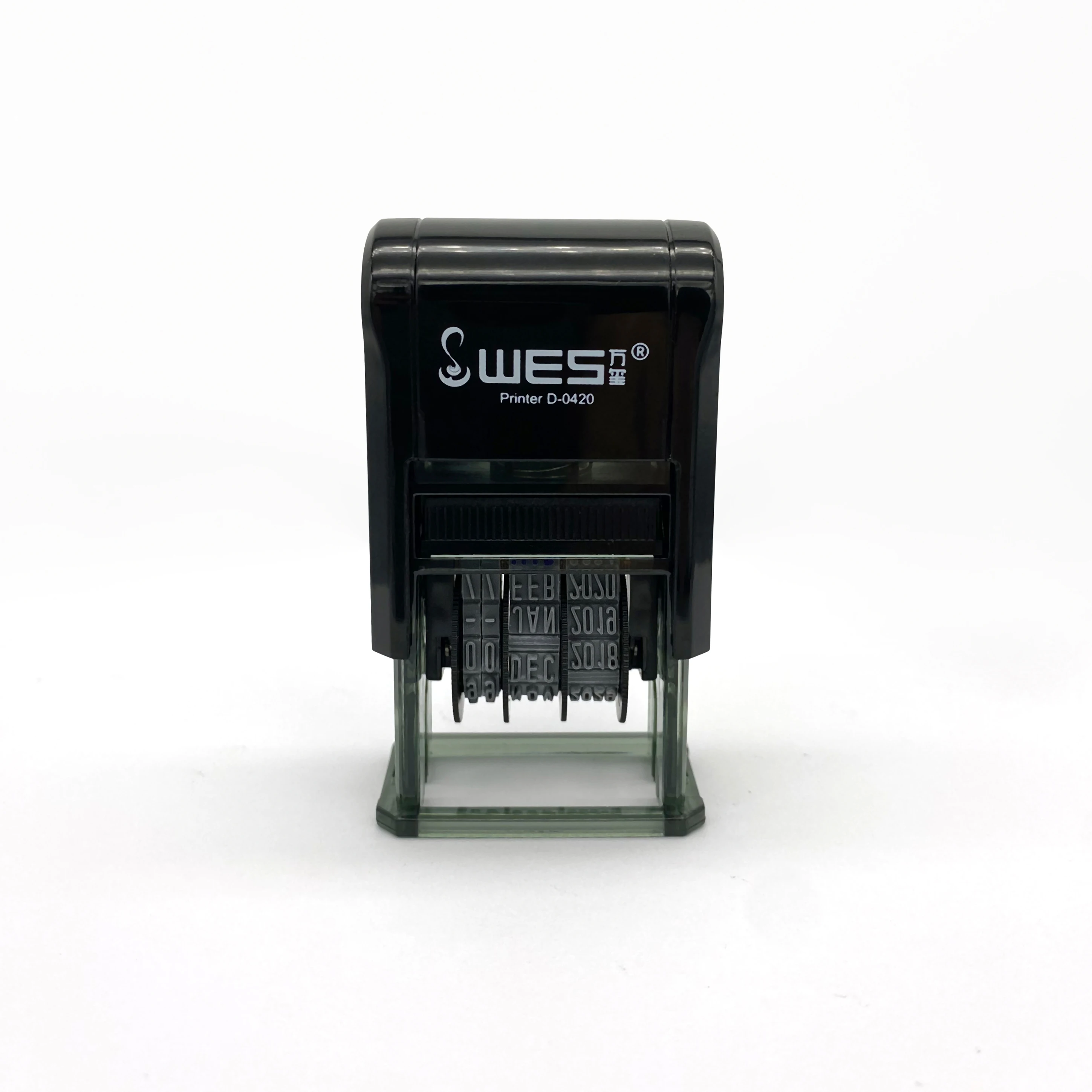 date sellos WES DT-0420 clear date imprint self-inking stamp date only without text