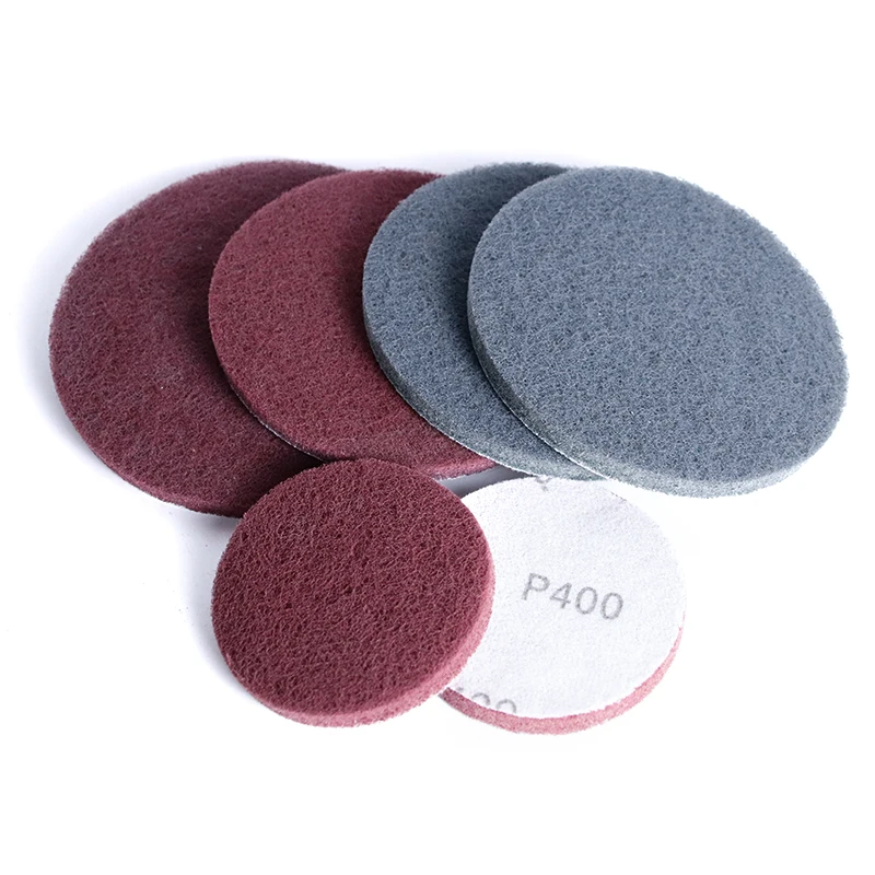 7447 red nylon abrasive scouring pad hook and loop Industrial Nylon Scour Pad Similar to 3M Scotch Brite Quality