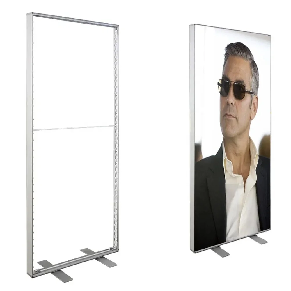 SEG Light Box Double Side 85 x200cm Aluminum Frame Graphic Advertising Frameless  Booth