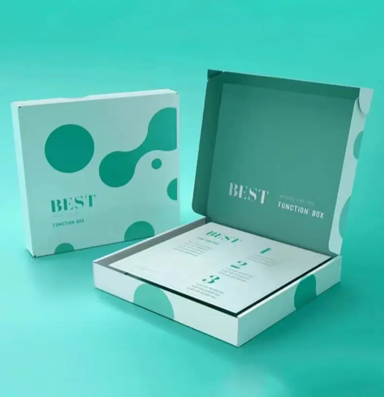 Customized Logo Colored Shipping Boxes For Hoodies Foldable Corrugated Carton Box Underwear Clothing Packaging Mailer Boxes