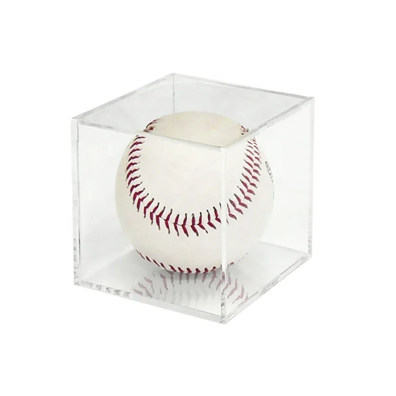 Clear Plexiglass Baseball Display Showcase Cabinet Display Clear Acrylic Box