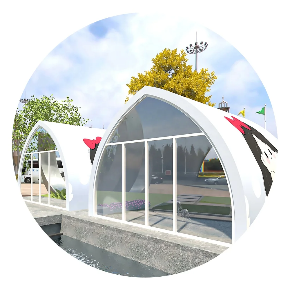 High - class floor - to - floor Windows modular boat house lighting is very good 18SQM Low Cost Prefab House