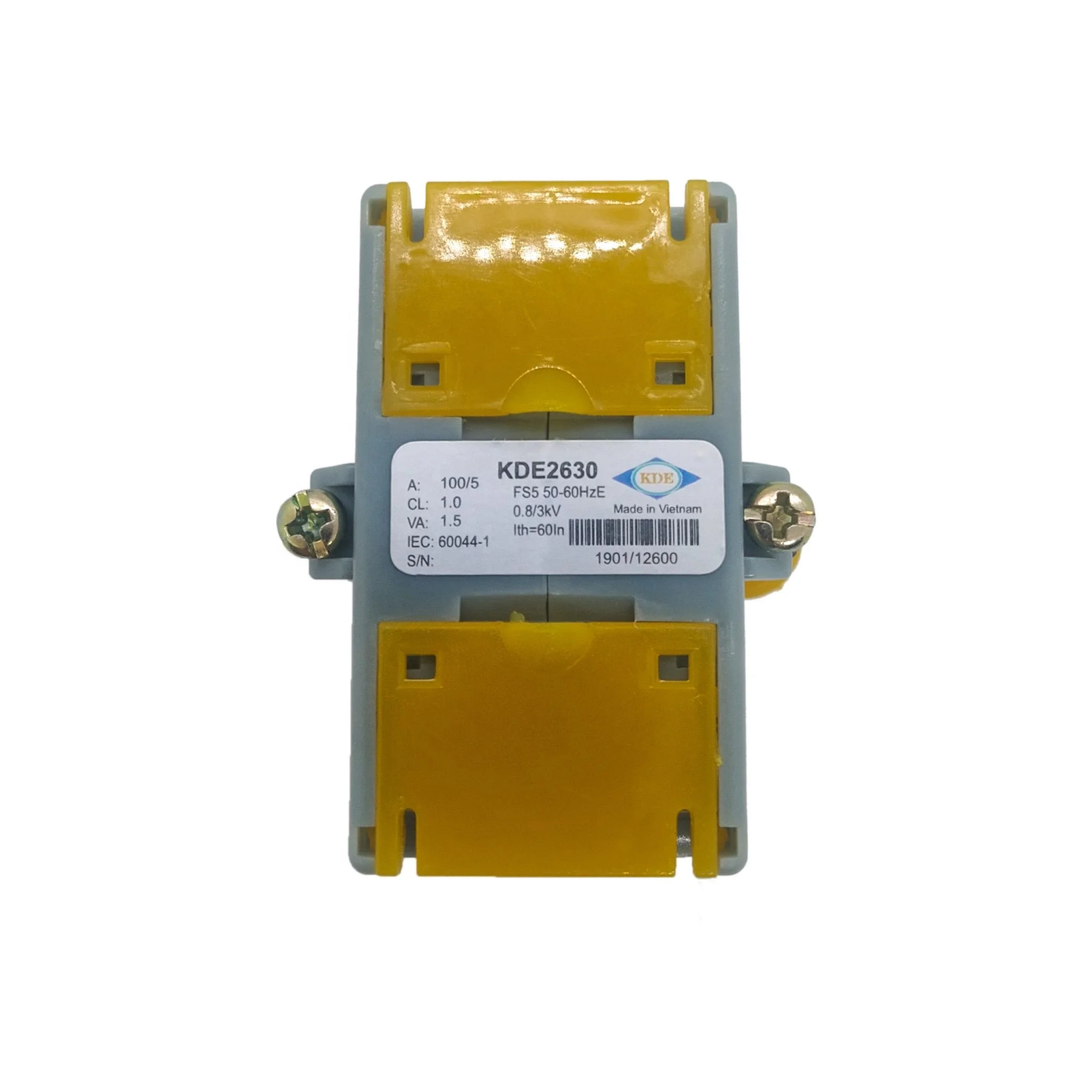 
KDE2630 100/5 CL.1 1.5VACurrent transformer Square plastic case with base Current transformer supplier in Vietnam 
