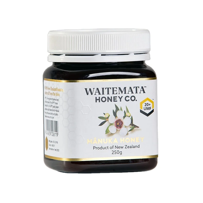 Natural Premium Quality Manuka Bee Honey Food Grade 250g Manuka UMF20+ New Zealand Honey Bottle Packaging