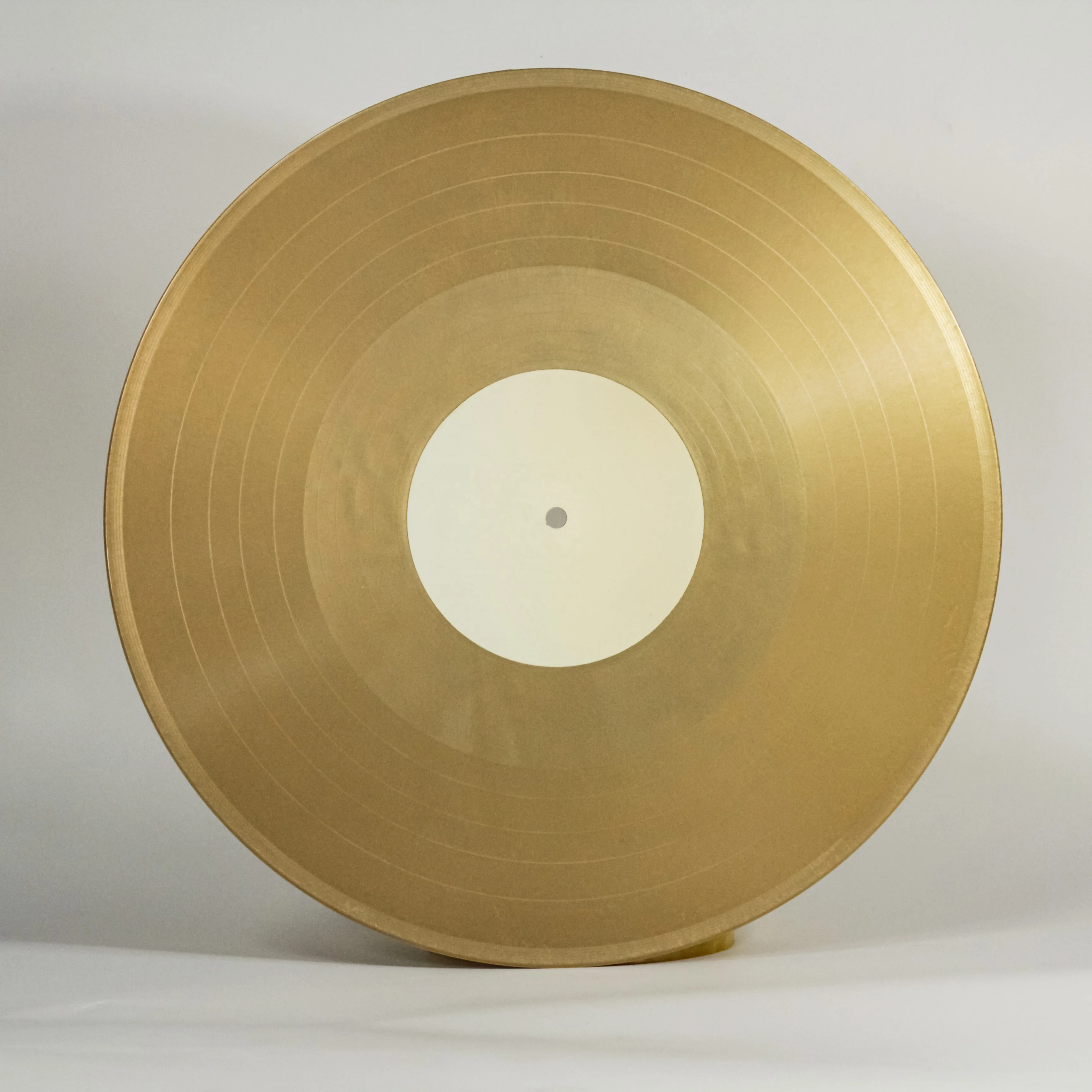Пустая Золотая виниловая пластина золотые пластины прессование винилового диска с белым рукавом