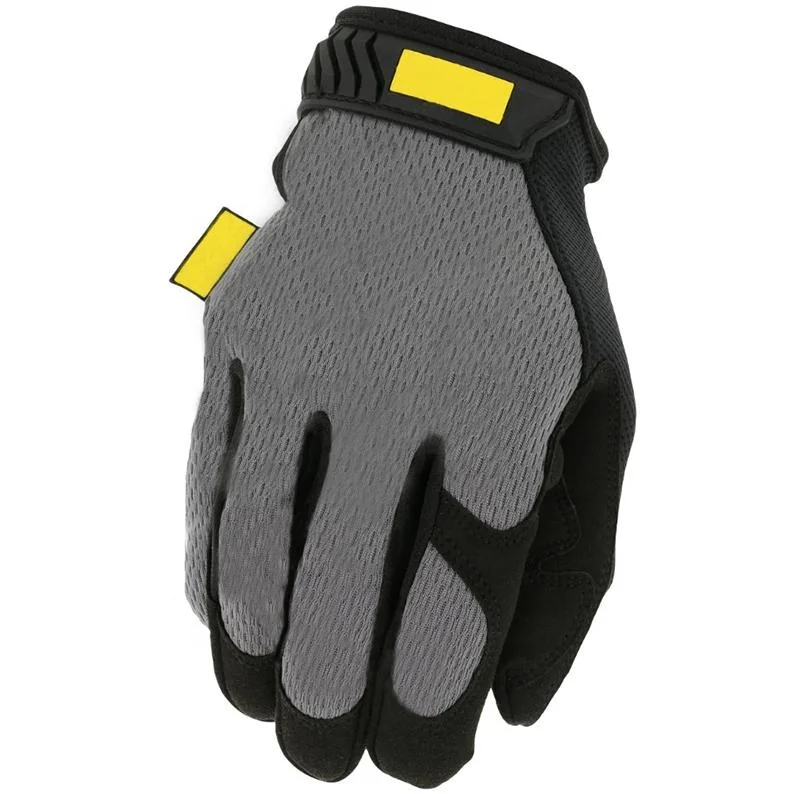 Heavy Duty Automobile Industrial Black Skin Synthetic Leather Micro-Touch Hand Grip Mechanic Safety Working Gloves For Work