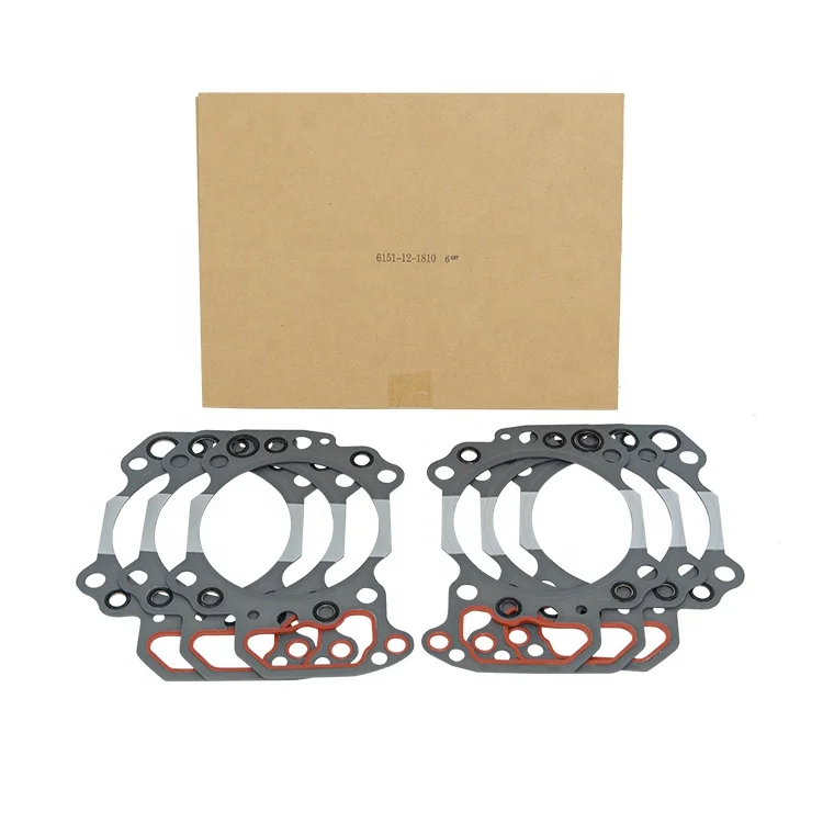6151-12-1810 Cylinder Head Excavator Engine Gasket for Komatsu S6D125 Gasket