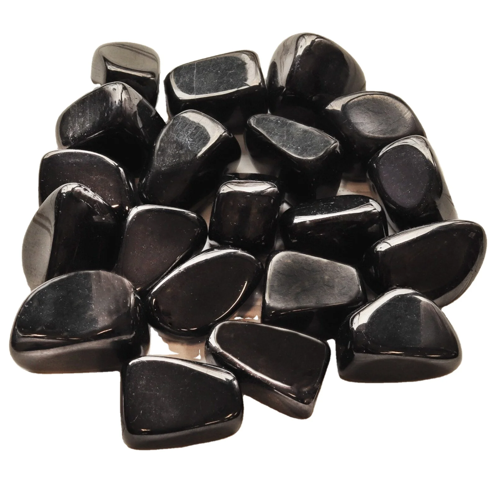 Black Jet Tumbled stones / Wholesale High quality Black Jet tumble stone / Bulk crystals tumbled stone for Healing
