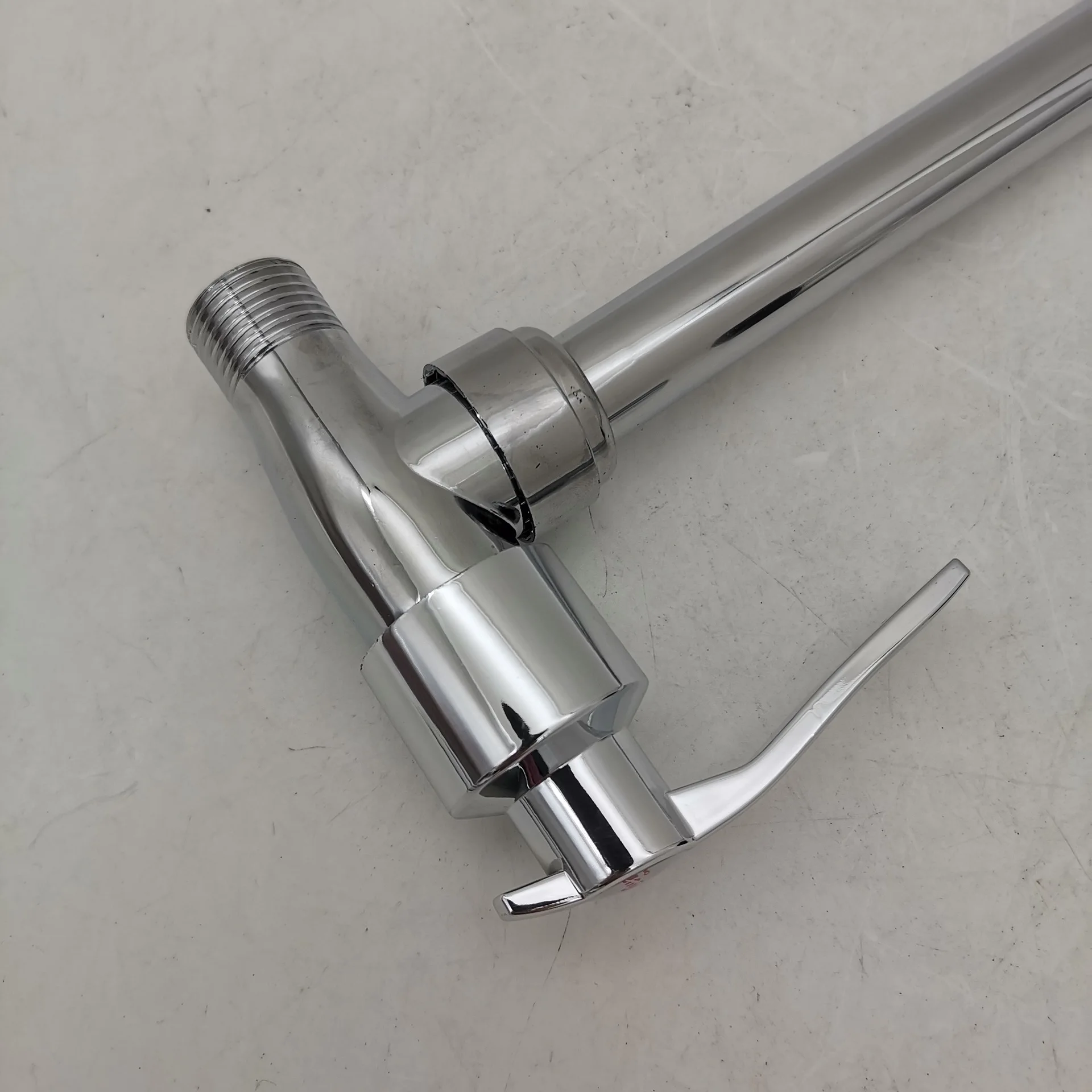 SAKEMI Custom New Design Wall Sink Kitchen Faucet Flexible Tube Single Handle Cold Water Zinc Tap