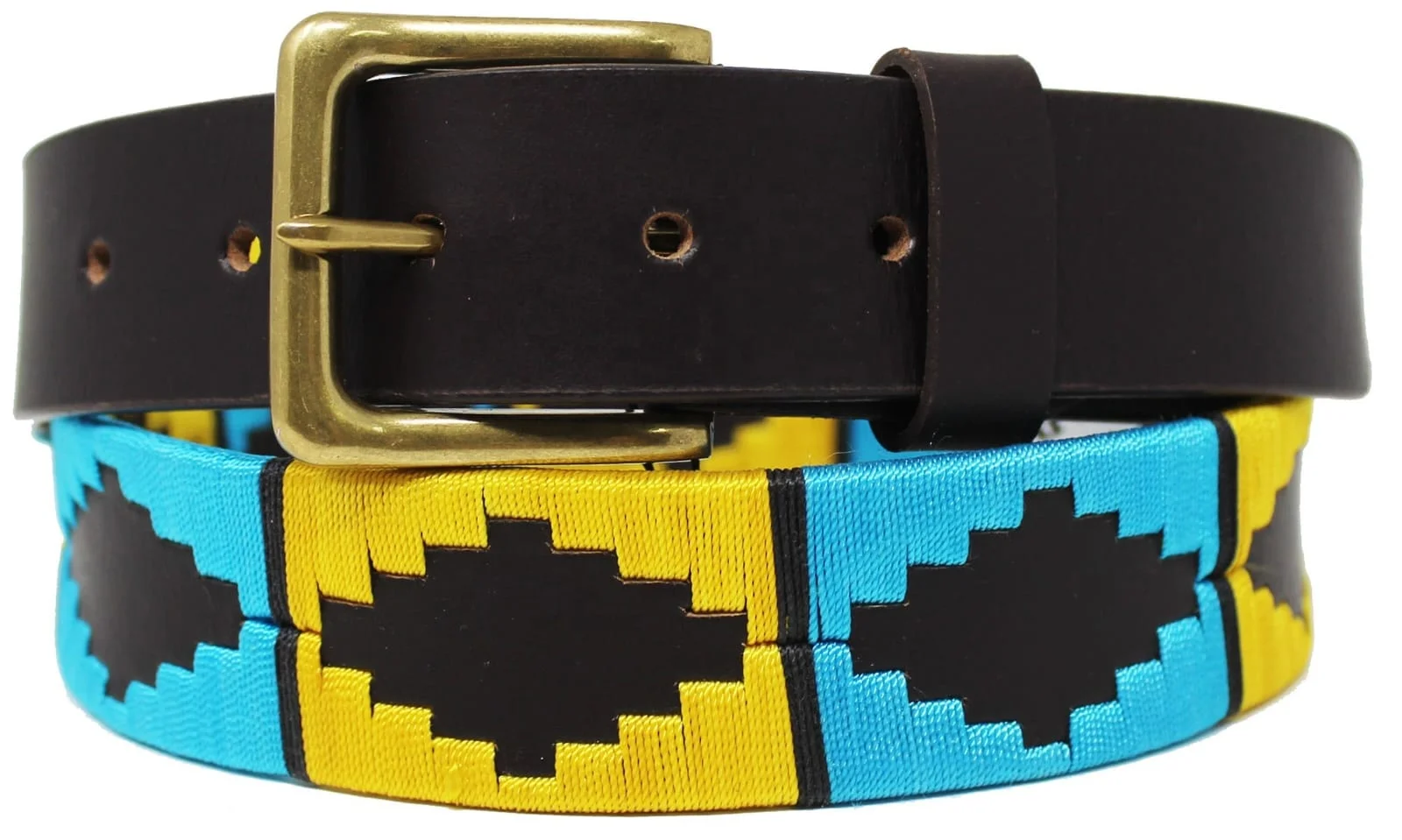 Wholesale Premium Argentina Leather polo Embroidery Belts High Quality handstitched English horse racing products from India