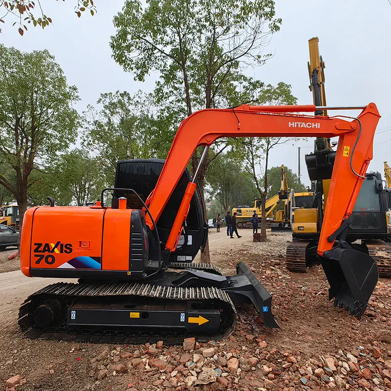 7-тонный Подержанный Hitachi ZX70 ZX120 ZX200 японский бренд строительное оборудование экскаватор малая землеройная экскаваторная машина распродажа