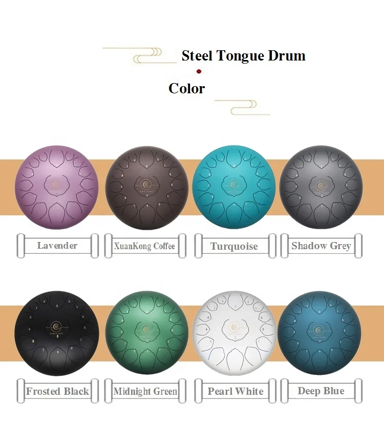 Mini Steel Tongue Drum Handpan 6 Inch 8 Notes Diatonic Steel Tongue Drum