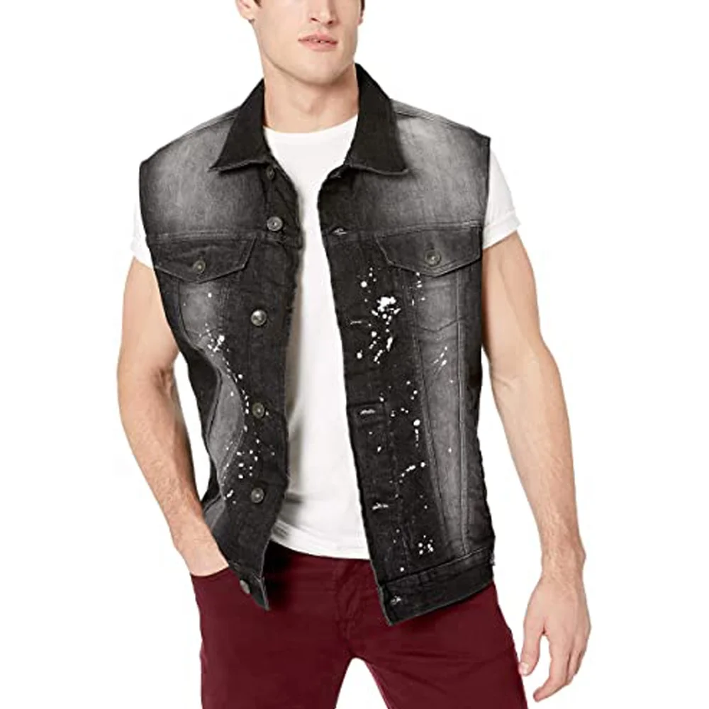 
Hot sale Men Fashion washing Jacket Denim Jackets long sleeve with custom shank buttons denim jacket 