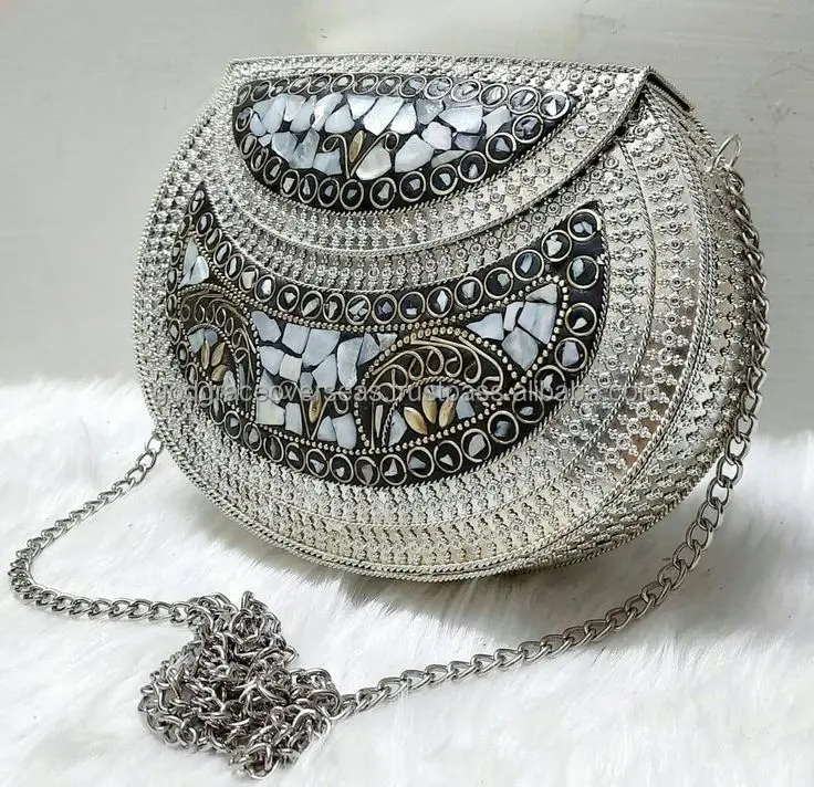 2023 Luxury Diamond Rhinestone Pearls Beaded Wedding Hand Bags Clutch Purse Ladies Bridal Evening Bags For Women