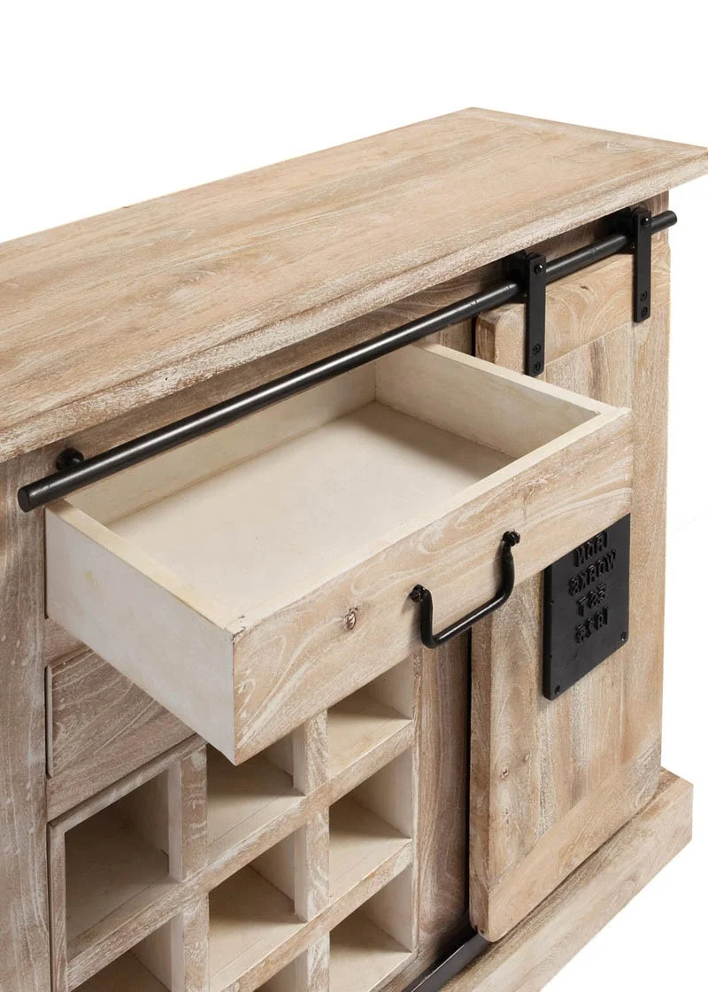 Luxury Vintage Modern Living Room Furniture White Wood Wooden Buffet Sideboard Coffee Wine Bar Cabinet Mini Corner Home for Home