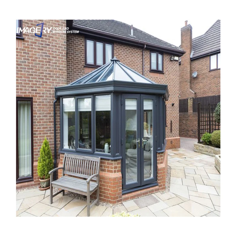 Winter garden aluminum profile system summerhouse sun room prefabricated conservatory glass sunroom green house