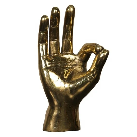 Homeware and Table Decorative Polished Brass Hand Sculpture Indian Table Decor for Interiors Barn Unique Piece of Handicrafts