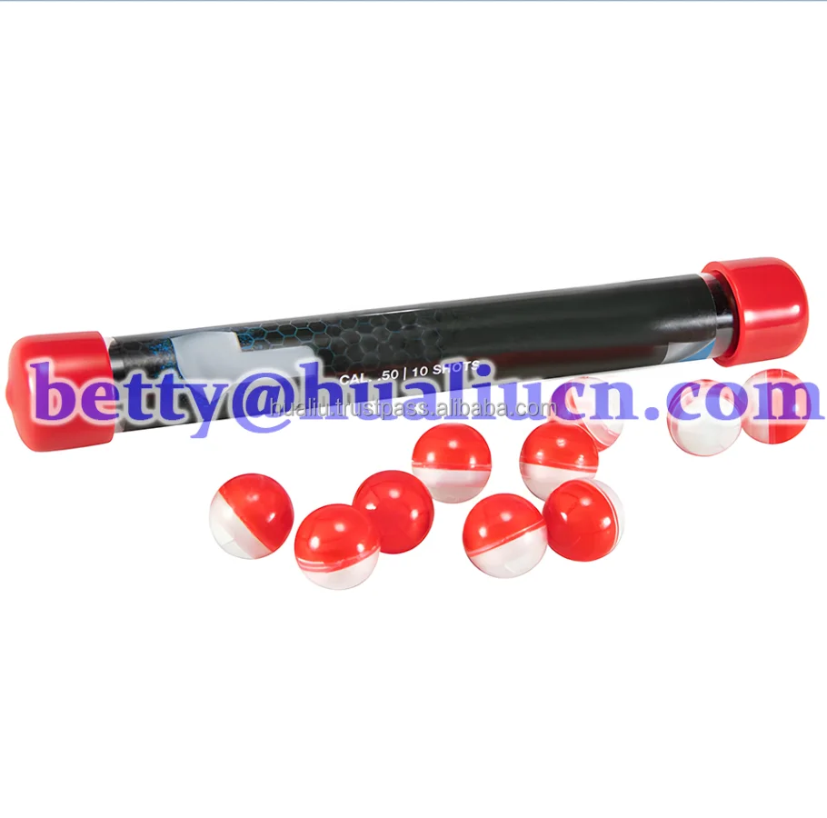 Self Defense .50 Caliber or .68 Caliber Powder Balls Less Lethal for Paintball Guns