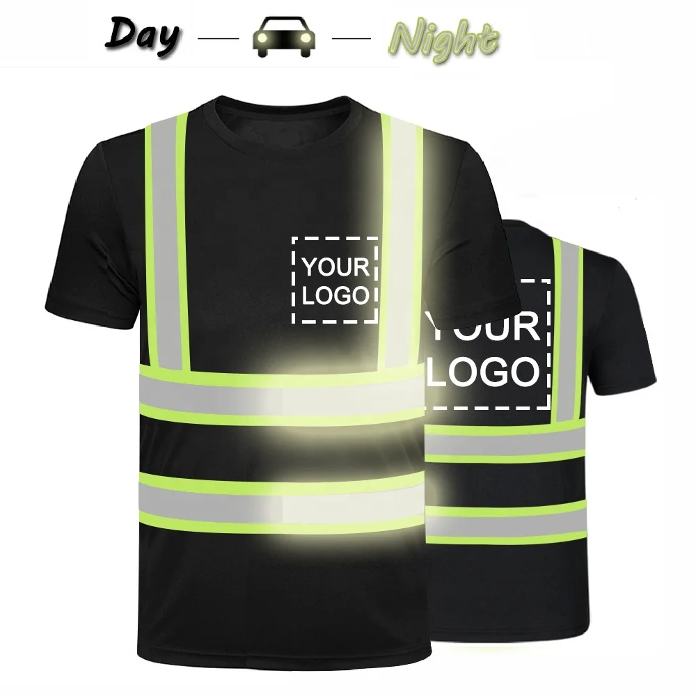
2021 New Style Man Work Wear Safety Clothing Hi Vis T-Shirt Reflective T Shirt Fashionable New Design 