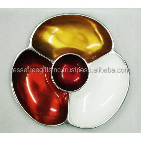 Stainless Steel Sheet Fruit Bowl Heart Shape With Nickel Plating Finishing Embossed Design Genuine Quality For Serving