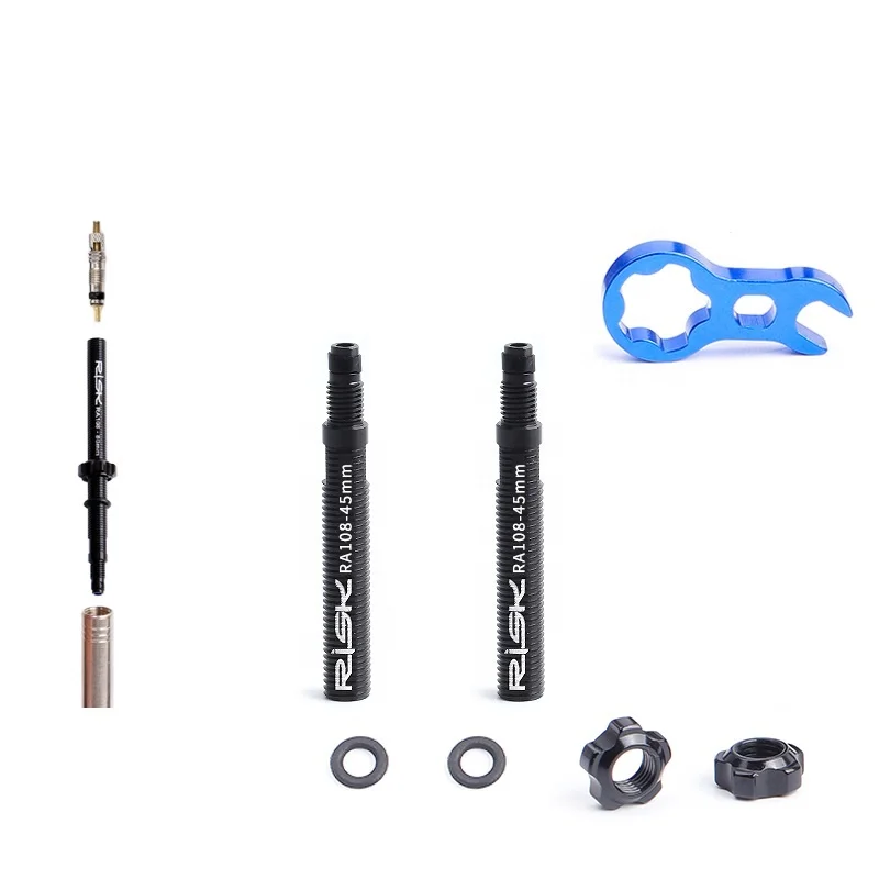 
RISK French mouth extension rod Detachable 80mm tube tire extension tube plate tire growth tube extension nozzle C06-13~14 